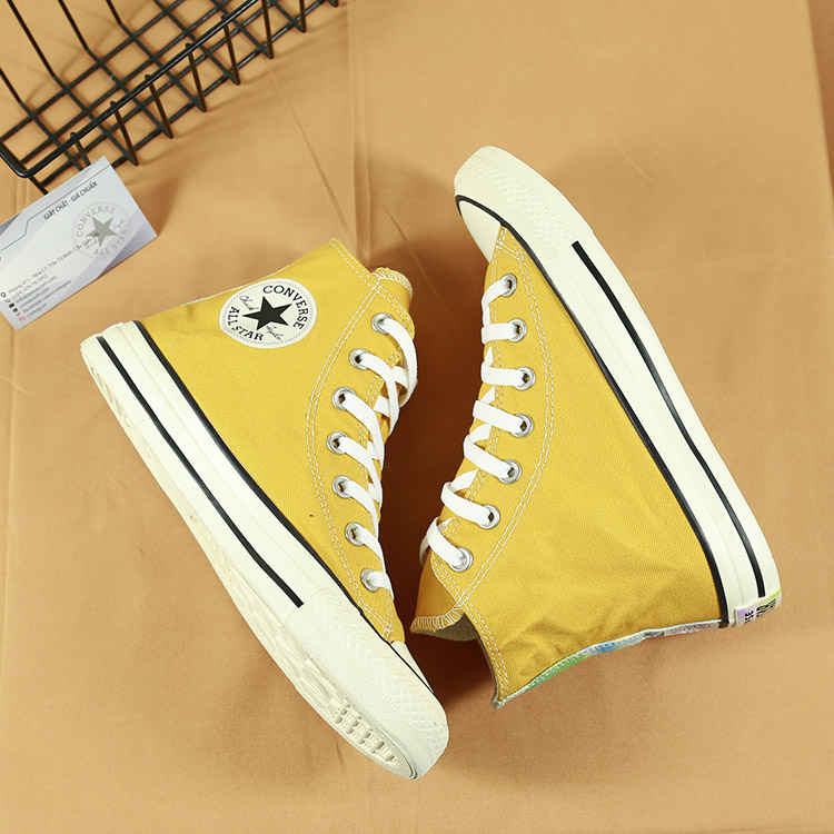 Giày Converse classic cao cổ vải vàng CCVV028 