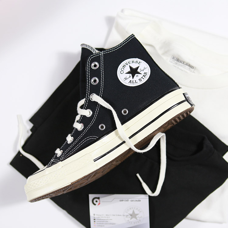 Giày Converse 1970s cao cổ vải đen CCVD002 Converse 1970s cao cổ vải đen CCVD002