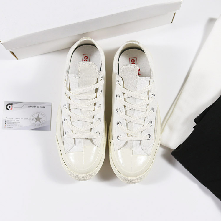 Giày Converse 1970s thấp cổ vải trắng CTVT098 