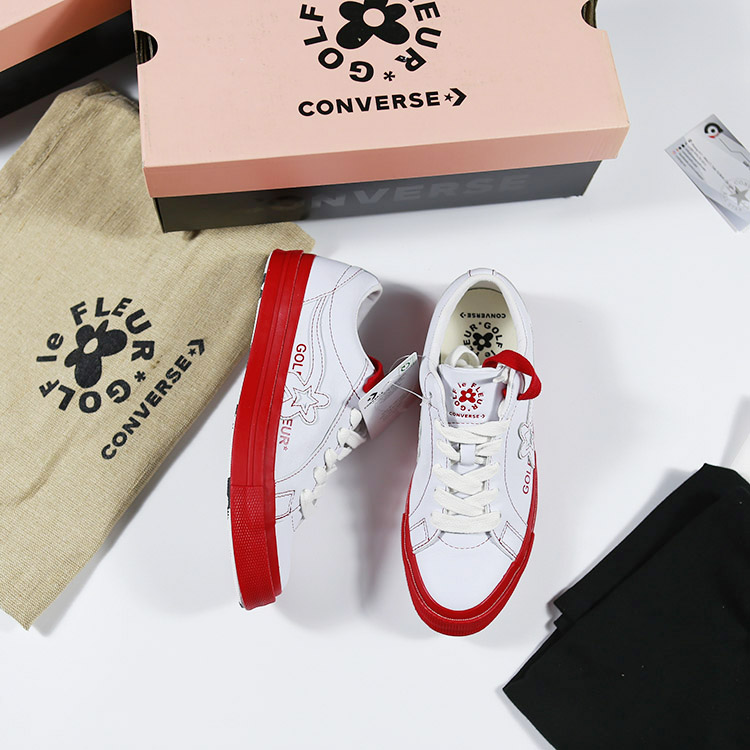 Giày Converse x Golf le Fleur One Star Block Color thấp cổ da trắng 164026V ( ship -store) CTDT032 