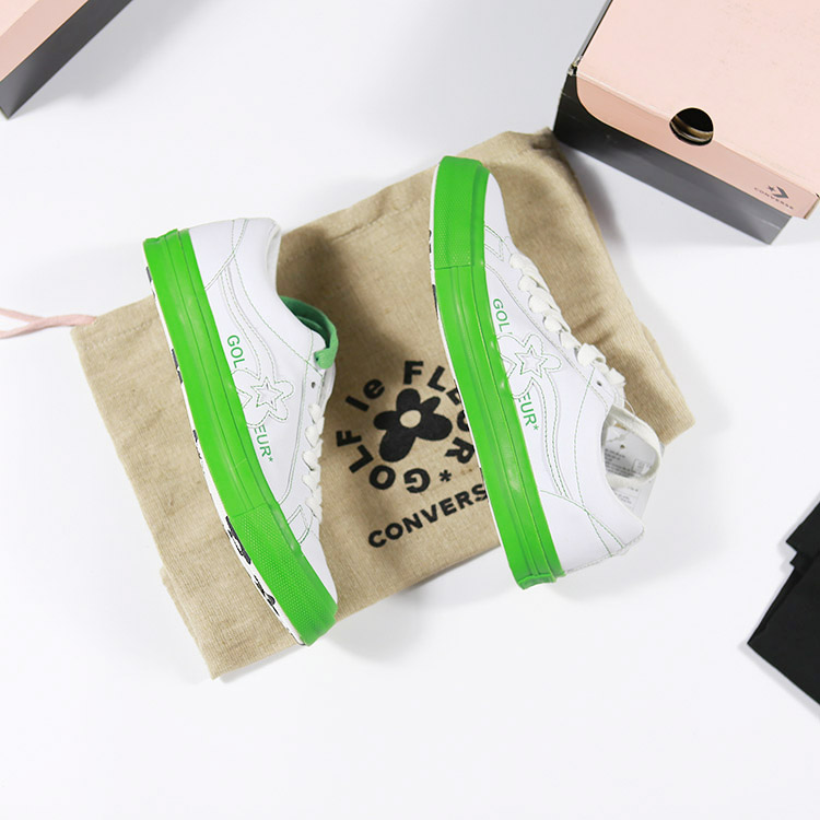 Giày Converse x Golf le Fleur One Star Block Color thấp cổ da trắng 164025V CTDT031 
