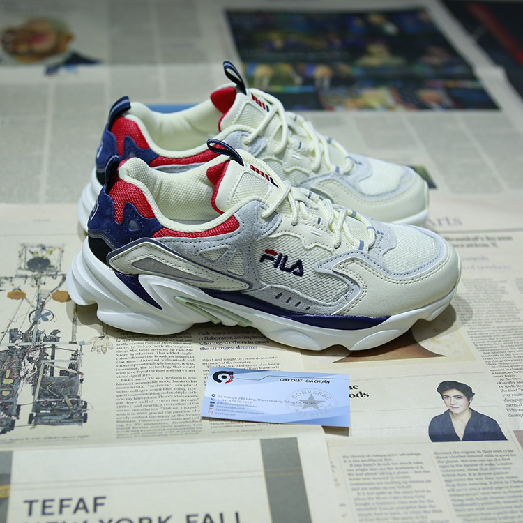 Giày Fila Ray thấp cổ da vàng FTDV001 Fila Ray