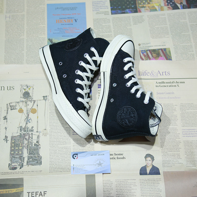 Giày Converse 1970s cao cổ vải đen CCVD075 Converse 1970s