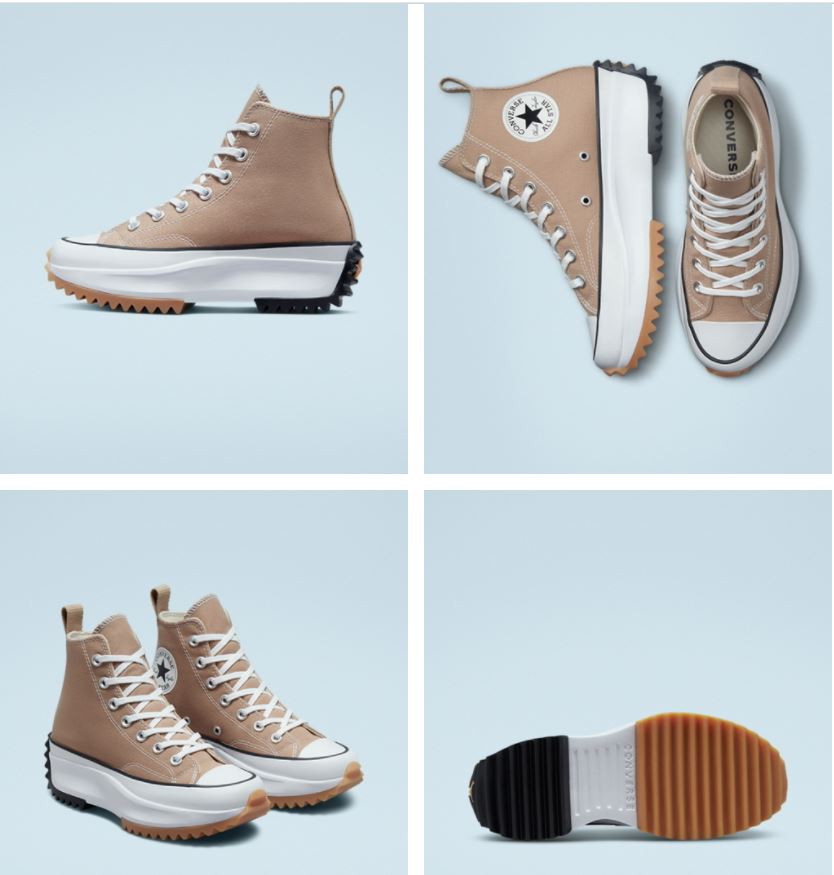 Giày Converse Run star hike cao cổ vải vàng CCVV038 172727C Converse Run star hike 172727C