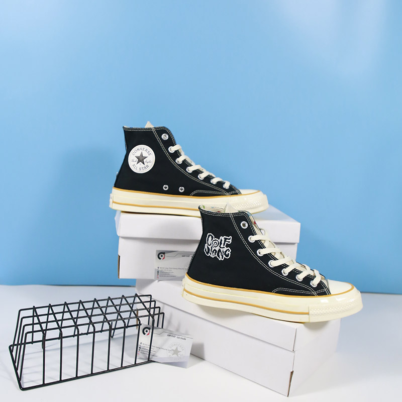 Giày Converse x Golf Wang 1970s cao cổ vải đen CCVD082 Converse x Golf Wang 1970s