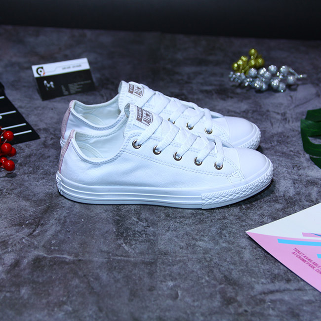 Giày Converse thấp cổ da trắng CTDT021 converse-thap-co-da-trang-ctdt21