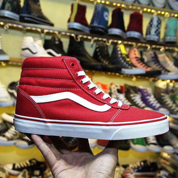 Giày Vans cao cổ vải đỏ VCVD001 vans-cao-co-vai-do-vcvd01