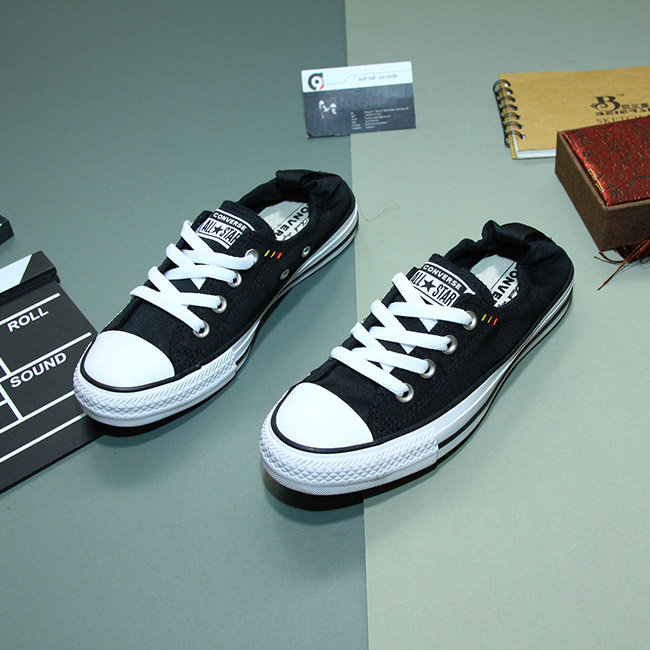 Giày Outlet Converse shoreline thấp cổ vải đen (hai phiên bản) CTVD076 converse-shoreline-thap-co-vai-den-ctvd76