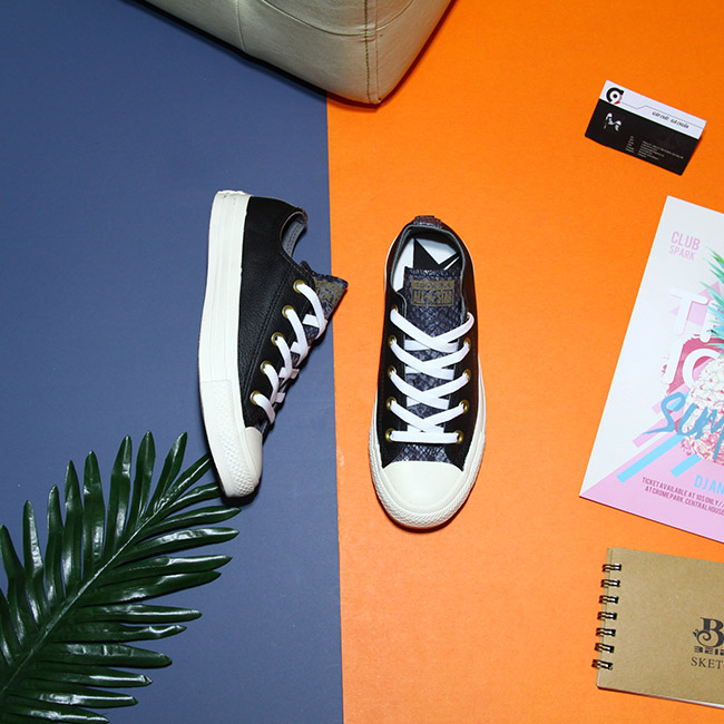 Giày Converse thấp cổ da đen CTDD039 converse-thap-co-da-den-ctdd39