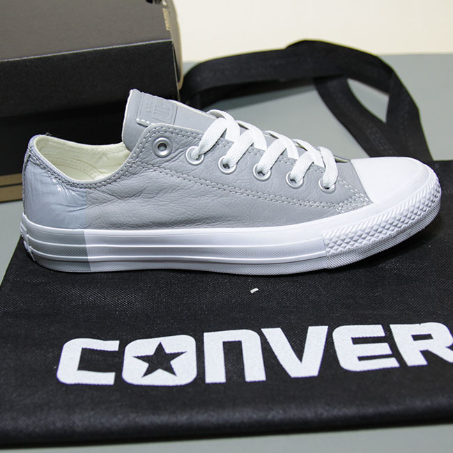 Giày Outlet Converse thấp cổ da xám CTDX005 converse-thap-co-da-xam-ctdx05