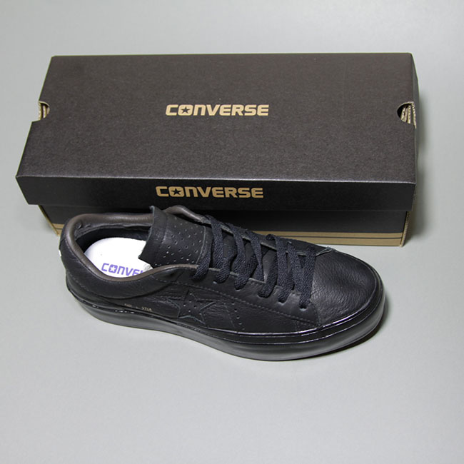 Giày Converse One  Star thấp cổ da đen CTDD015 converse-one-star-thap-co-da-den-ctdd15
