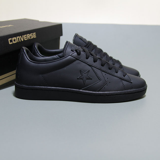 Giày Converse thấp cổ da đen CTDD013 converse-thap-co-da-den-ctdd13