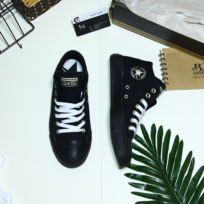 Giày Converse cổ lửng vải đen CLVD002 converse-co-lung-vai-den-clvd02