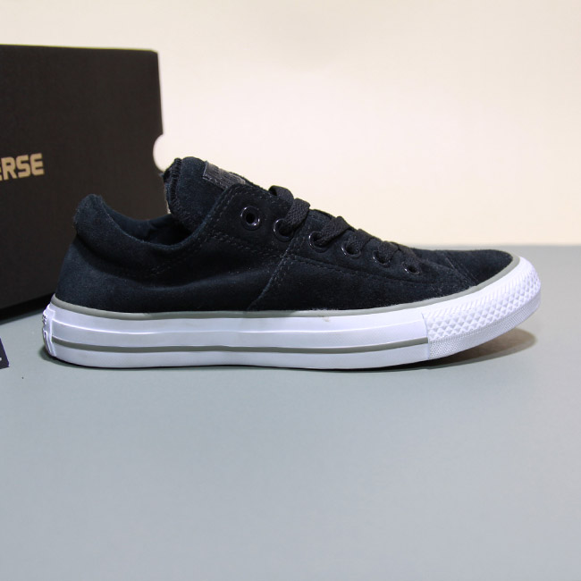 Giày Outlet Converse Madison thấp cổ da lộn đen CTDD016 giay-Converse-madison