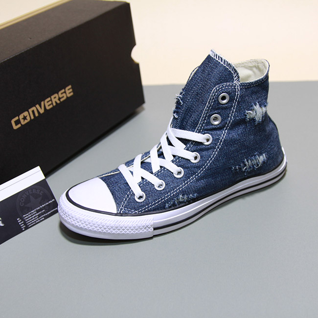 Giày Converse denim cao cổ vải xanh rách CCVX009 converse-cao-co-vai-xanh-ccvx09