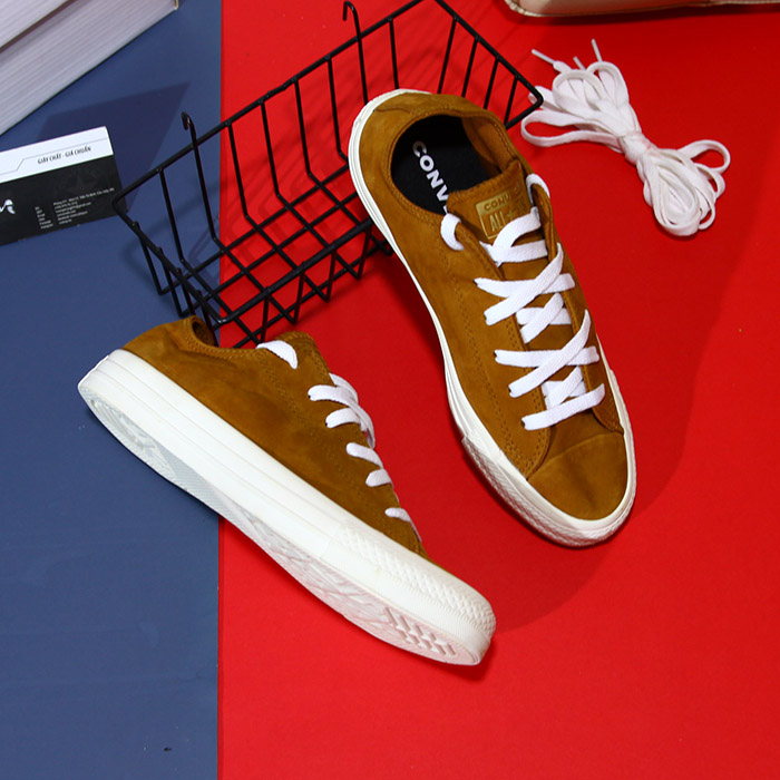 Giày Outlet Converse thấp cổ da lộn nâu CTDN006 converse-thap-co-da-lon-nau-ctdn06