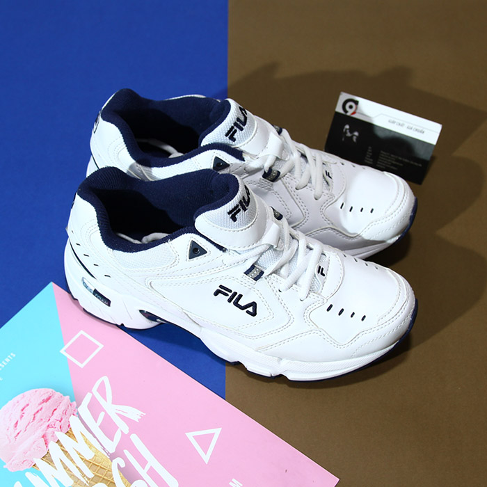 Giày Fila thấp cổ da trắng FTDT003 Fila thấp cổ da trắng FTDT003-ftdt03