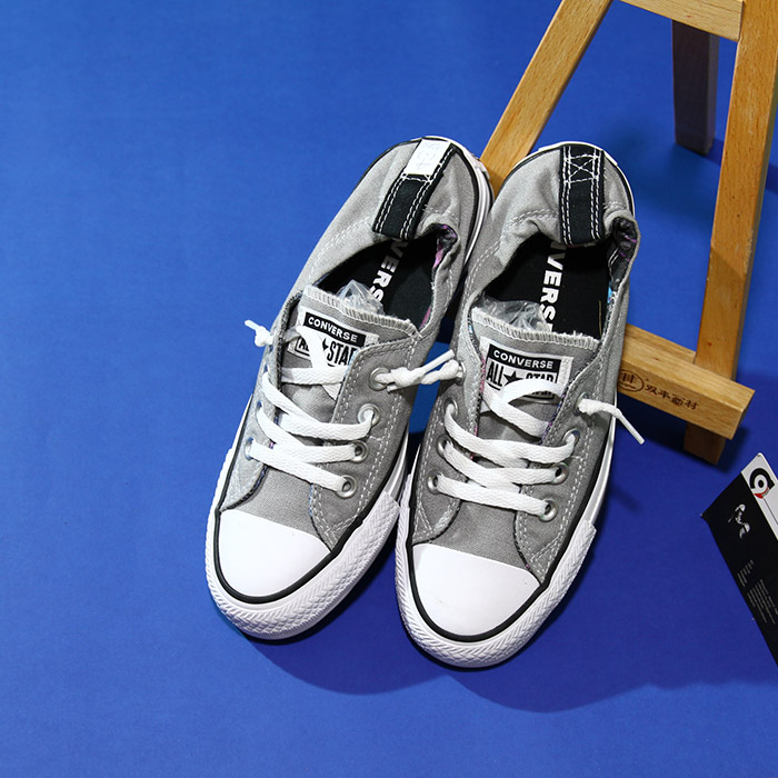Giày Outlet Converse slip-on shoreline thấp cổ vải ghi CTVG014 converse-slip-on-shoreline-thap-co-vai-ghi-ctvg14