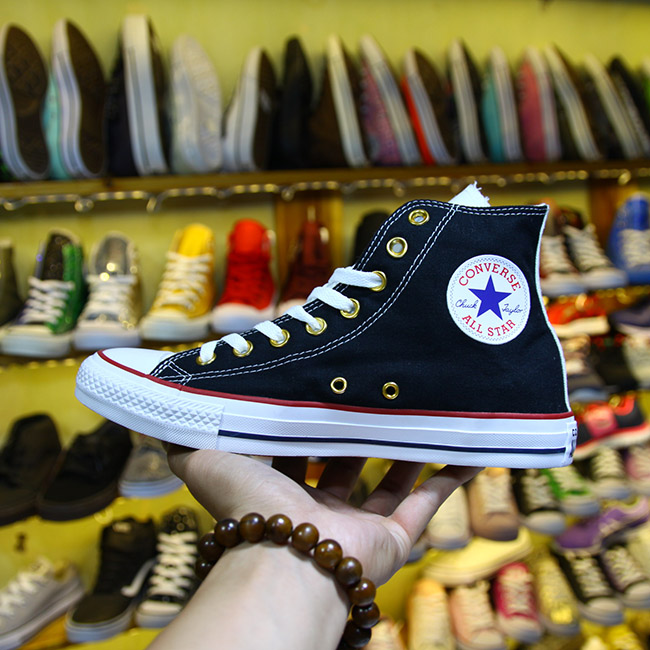 Giày Outlet Converse classic cao cổ vải đen CCVD025 converse-cao-co-vai-den-ccvd25