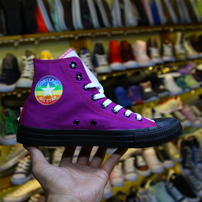Giày Outlet Converse cao cổ vải tím CCVT015 converse-cao-co-vai-tim-ccvt15