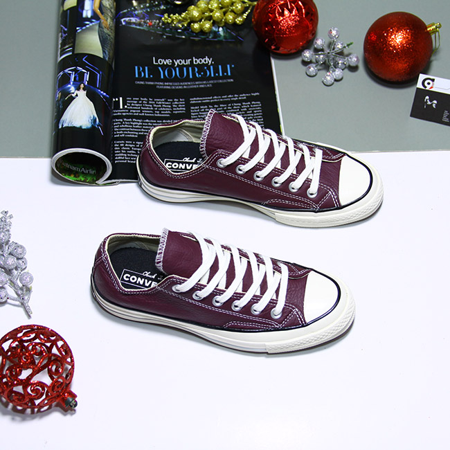 Giày Converse 1970s thấp cổ da đỏ đô CTDD034 converse-1970s-thap-co-da-do-do-ctdd34