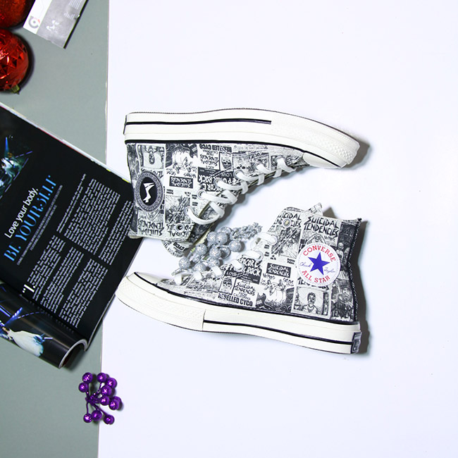 Giày Converse 1970s limited cao cổ vải họa tiết CCVH032 Converse 1970s limited cao cổ vải họa tiết CCVH032