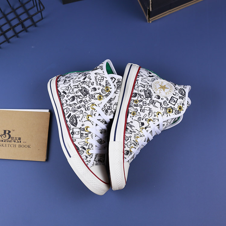Giày Converse cao cổ vải họa tiết CCVH075 converse-cao-co-vai-hoa-tiet-ccvh75