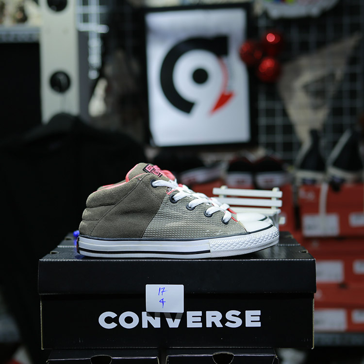 Giày Outlet Converse cổ lửng vải xám COUT017 