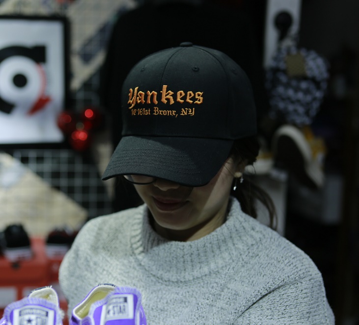 Giày Mũ MLB đen Mũ MLB đen