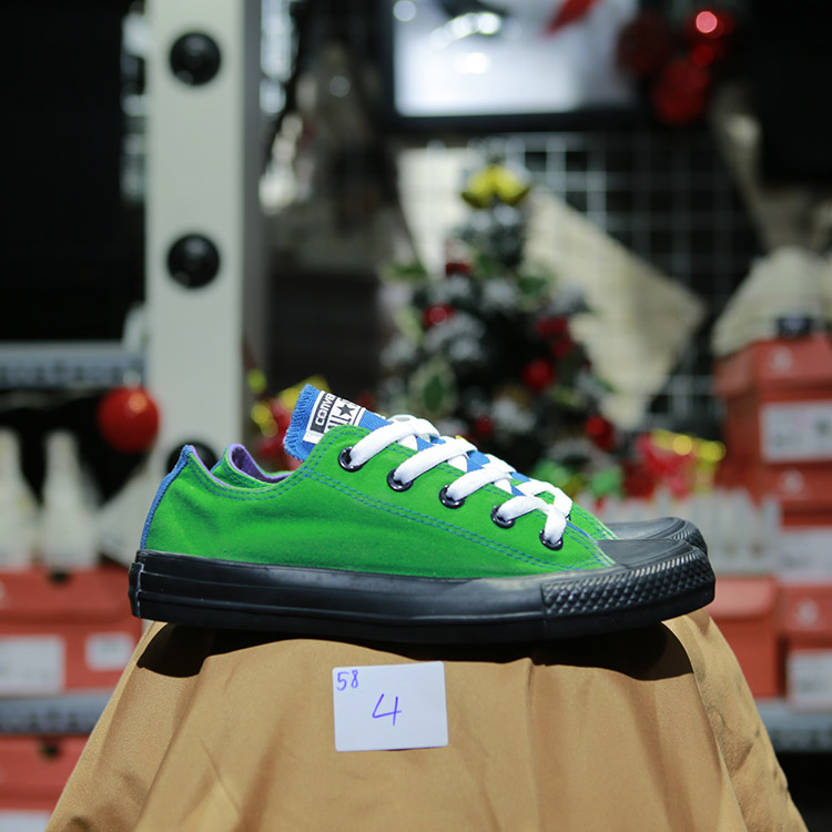 Giày Outlet Converse thaoas cỉ vải xanh COUT058 
