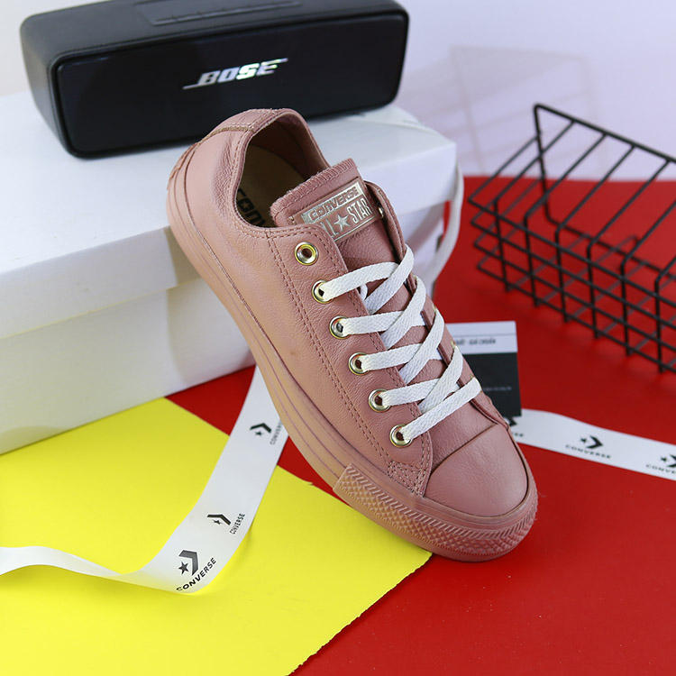 Giày Converse pastel thấp cổ da hồng CTDH010 converse-pastel-thap-co-da-hong-ctdh10
