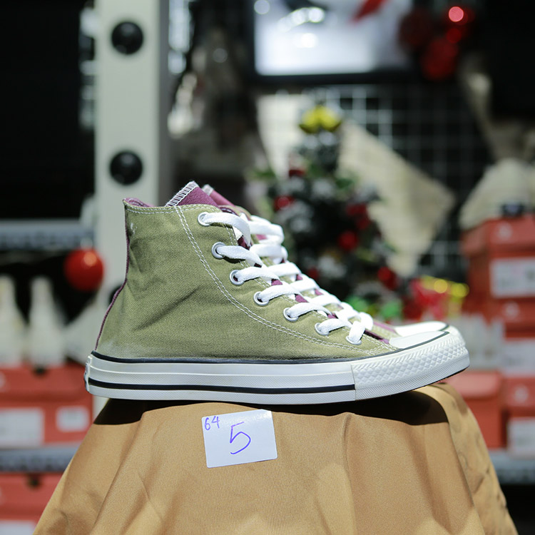 Giày Outlet Converse cao cổ vải xanh COUT064 