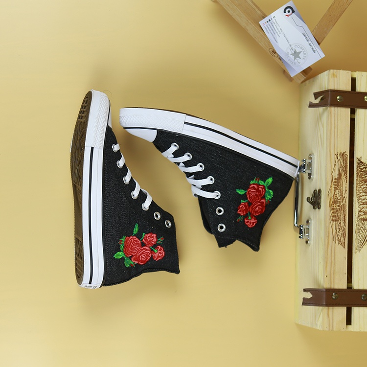 Giày Converse denim cao cổ vải đen CCVD065 converse-denim-cao-co-vai-den-ccvd65