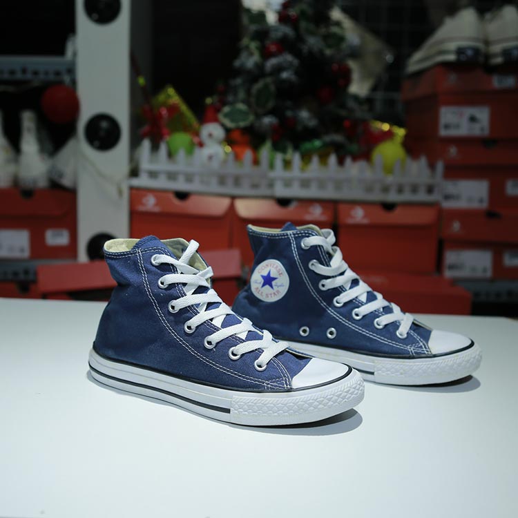 Giày Outlet Covnerse classic cao cổ vải xanh navy COUT114 Outlet Covnerse classic