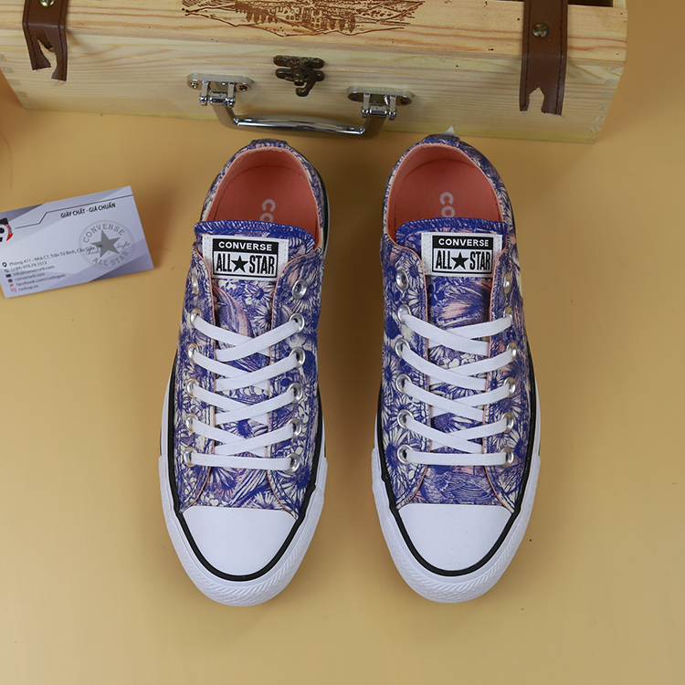 Giày Outlet Converse floral thấp cổ vải họa tiết CTVH012 converse-floral-thap-co-vai-hoa-tiet-ctvh12