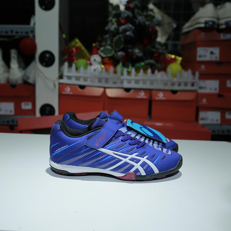 Giày Outlet Asics thấp cổ da xanh AOUT121 Outlet Asics thấp cổ