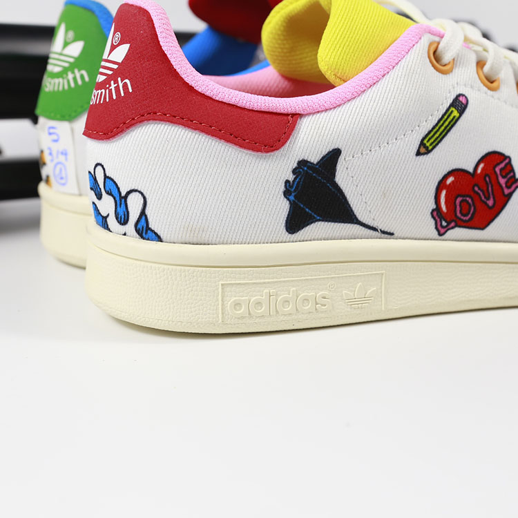 Giày Adidas Stan Smith thấp cổ vải họa tiết DTVH001 