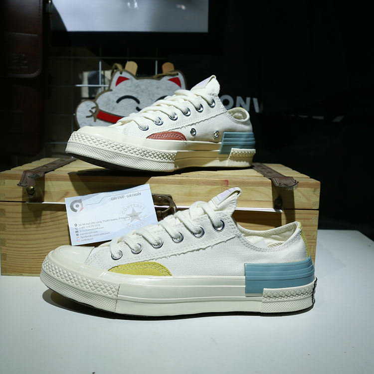 Giày Converse 1970s Color Pop thấp cổ vải trắng CTVT102 Converse 1970s Color Pop Color Pop Chuck 70