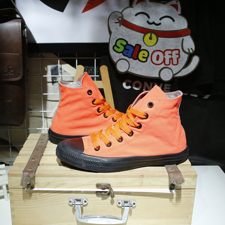 Giày Outlet Converse cao cổ vải vàng COUT213 