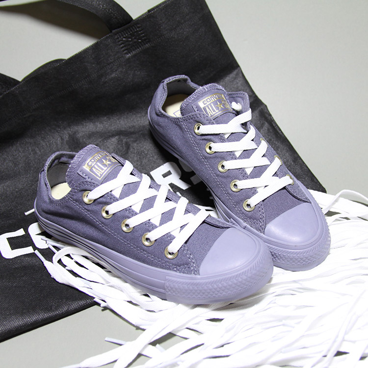Giày Outlet Converse classic thấp cổ vải xám CTVX026 