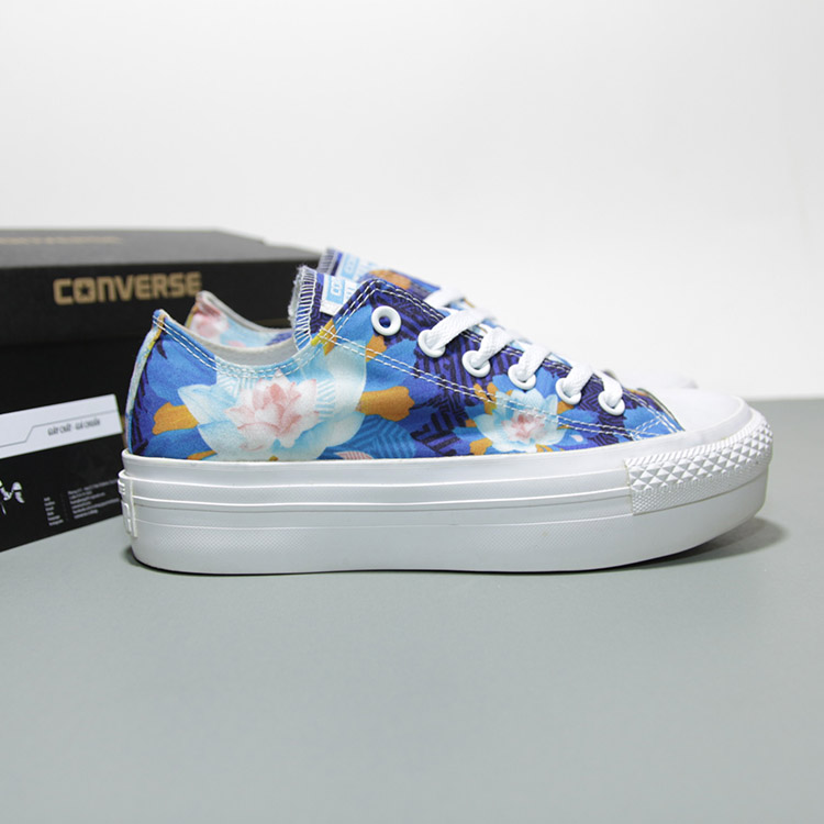 Giày Outlet Converse thấp cổ vải họa tiết CTVH042 