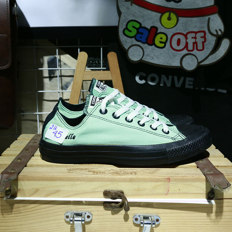 Giày Outlet Converse thấp cổ vải xanh COUT216 