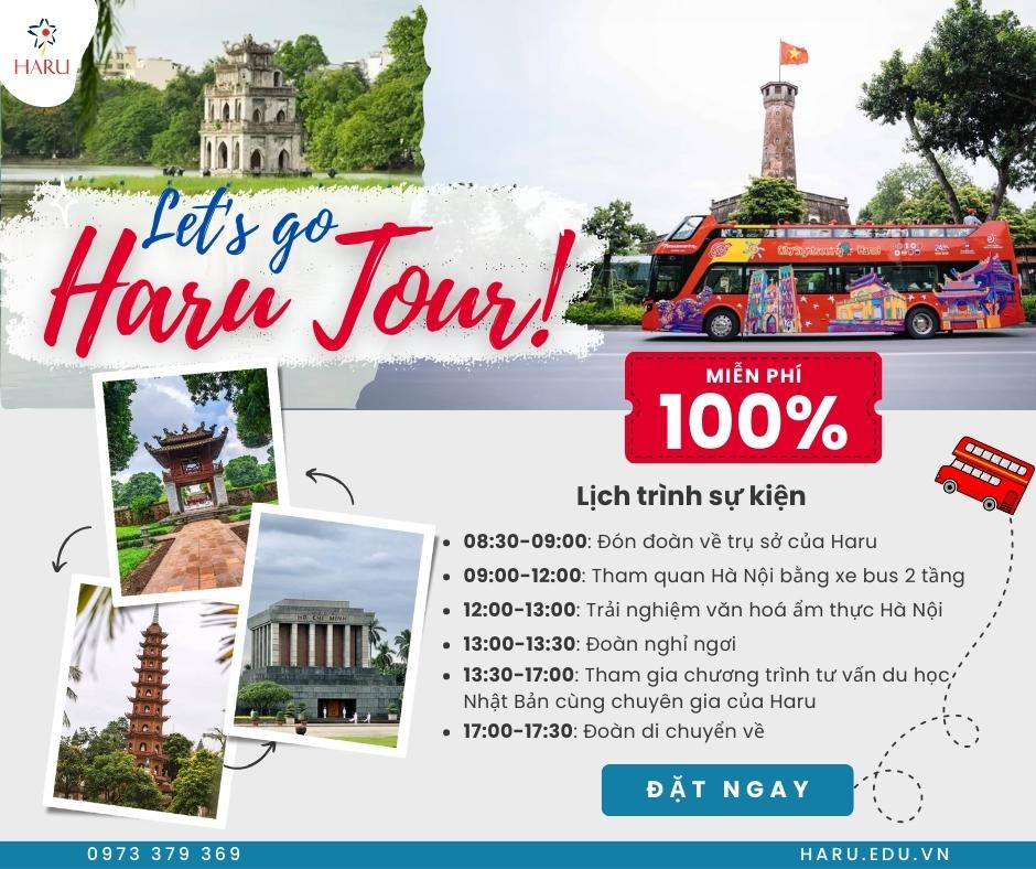 TRẢI NGHIỆM TOUR DU LỊCH HÀ NỘI KẾT HỢP TƯ VẤN DU HỌC CÙNG HARU