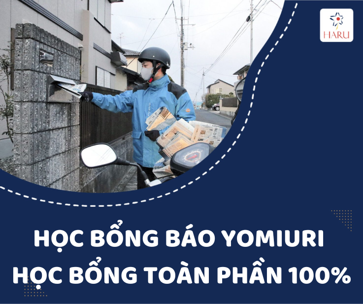 HỌC BỔNG BÁO YOMIURI - HỌC BỔNG TOÀN PHẦN 100%