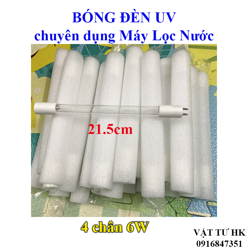 Bóng đèn UV 6W- 4 chân dùng cho máy lọc nước ro diệt khuẩn