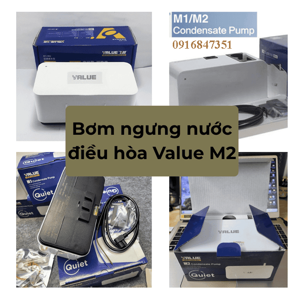 Máy bơm nước ngưng điều hòa VALUE M2 - Hộp thoát nước máy lạnh VALUE M2
