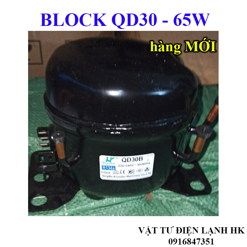 Lốc lạnh cây nước QD25H - 62/72W, block làm lạnh