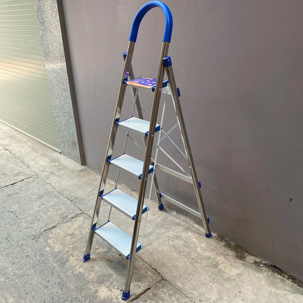 Thang ghế gia đình inox NiNDA loại 5 bậc