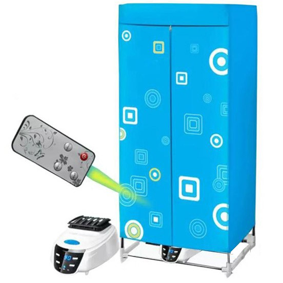 Tủ sấy quần áo NiNDA khung inox chắc chắn, có điều khiển từ xa