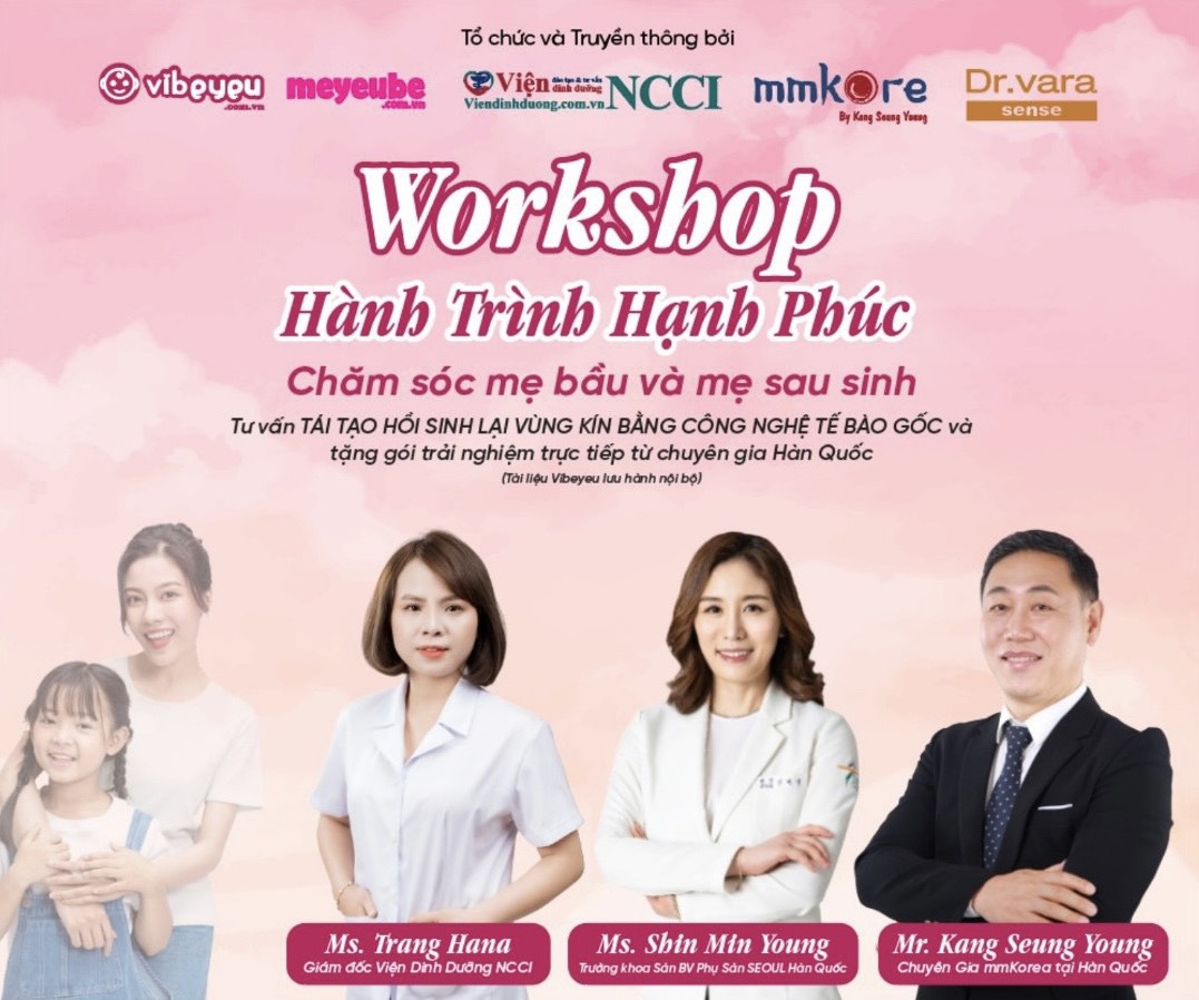 Hành trình hạnh phúc, chăm sóc mẹ bầu và mẹ sơ sinh – Workshop truyền thông chăm sóc sức khỏe phụ nữ tại HTCH Thế giới sơ sinh